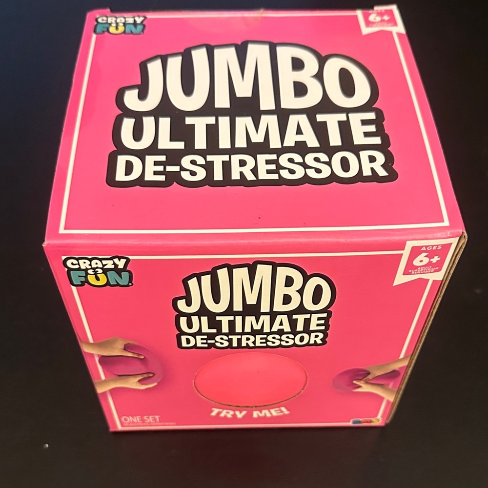 RMS Squishy Jumbo Ultimate De-Stressor Pink Stress Ball Squish